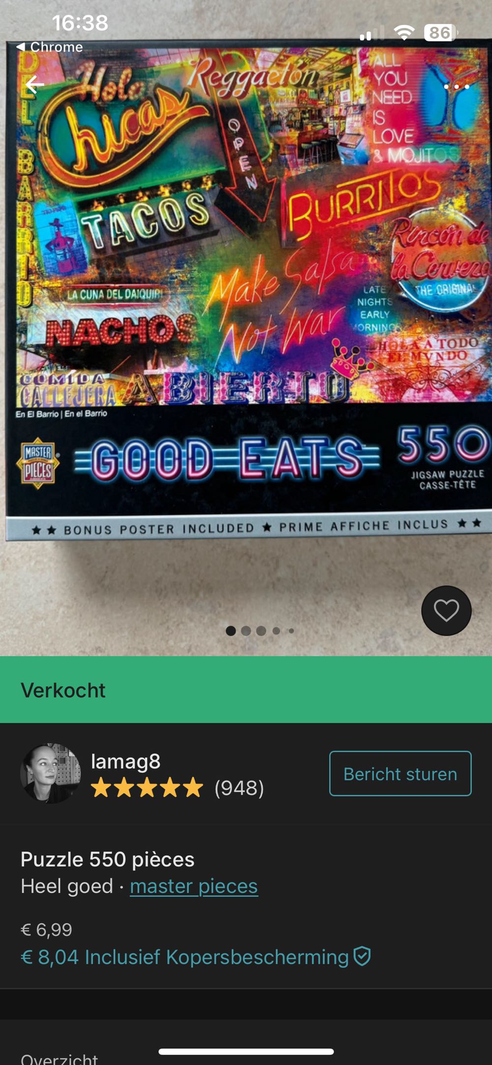 Good Eats: En El Barrio - MasterPieces puzzle collectible [Barcode 705988321153] - Main Image 4