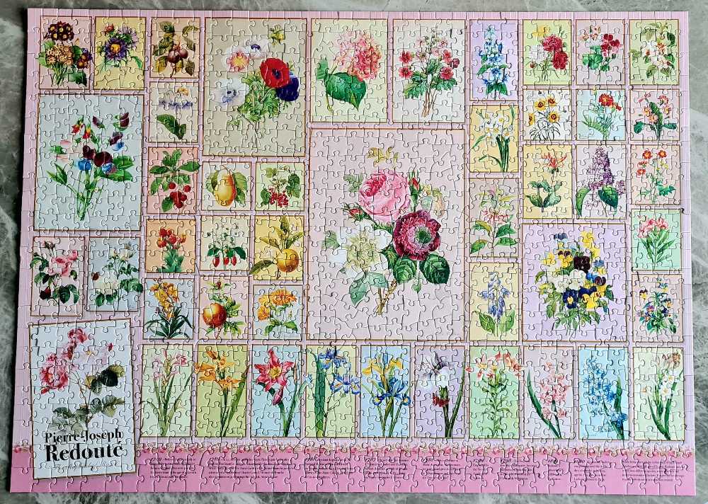 Redoute - Completed - Cobble Hill puzzle collectible [Barcode 625012803526] - Main Image 2