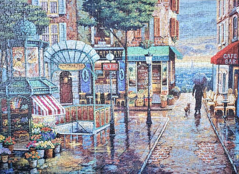 Rainy Day Stroll - Cobble Hill puzzle collectible [Barcode 625012803625] - Main Image 2