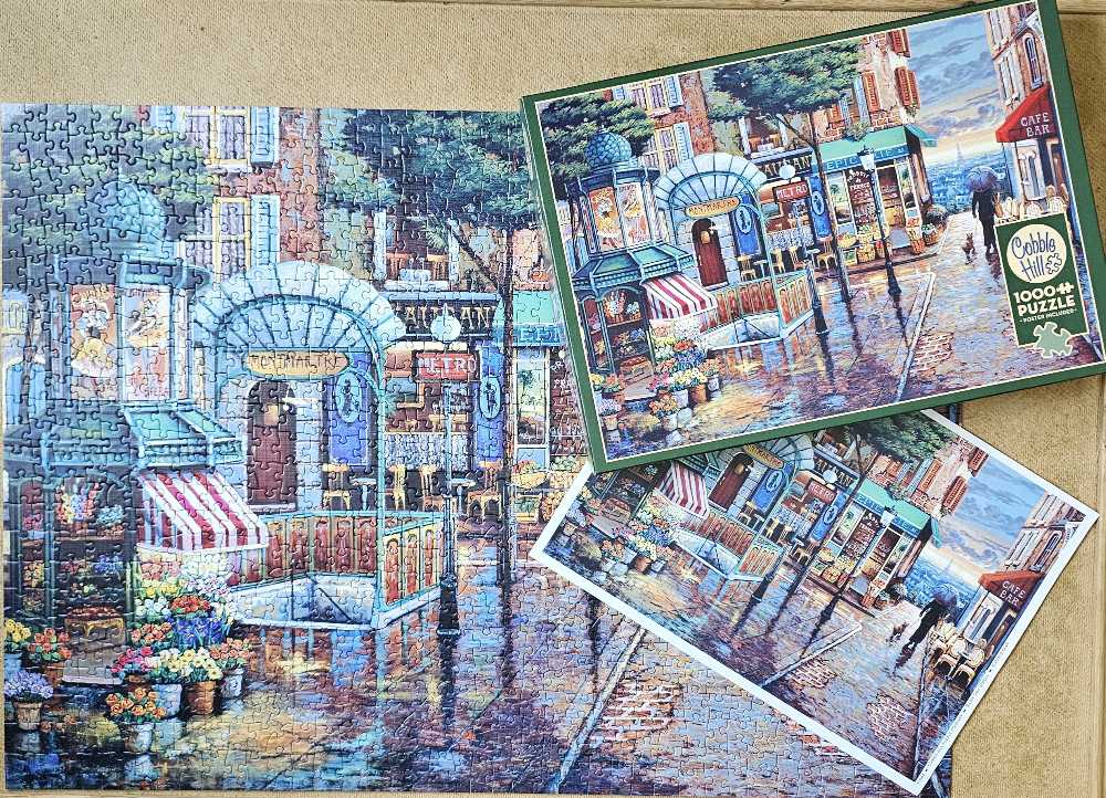 Rainy Day Stroll - Cobble Hill puzzle collectible [Barcode 625012803625] - Main Image 4