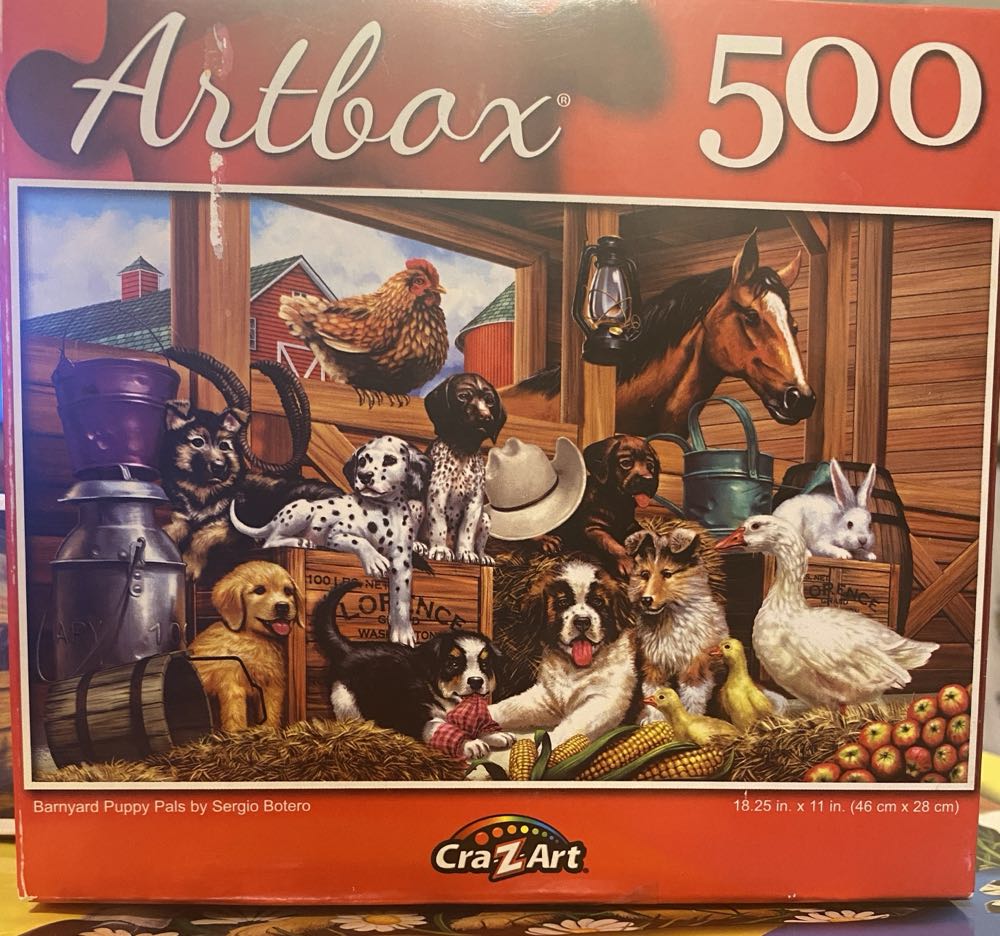 Barnyard Puppy Pals - Artbox/craZArt puzzle collectible - Main Image 1