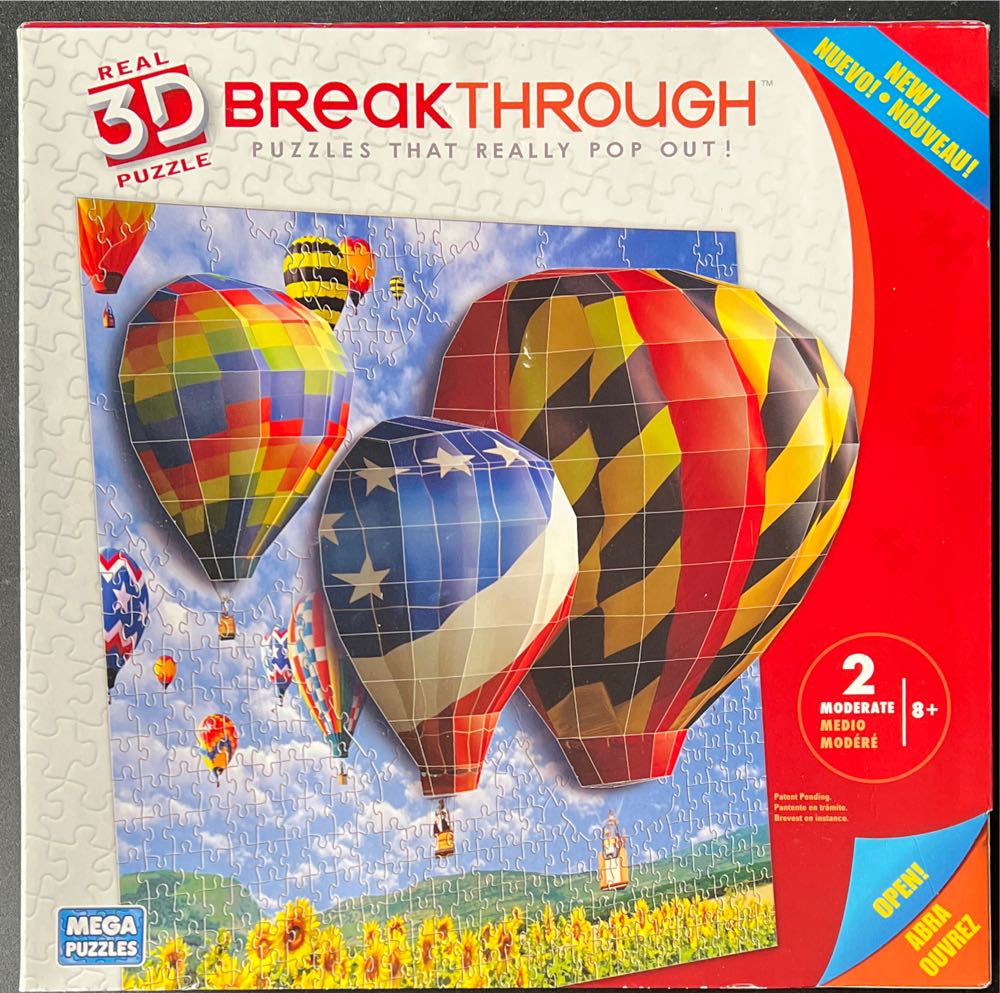Hot Air Balloons - Mega Puzzles puzzle collectible [Barcode 072348506698] - Main Image 1