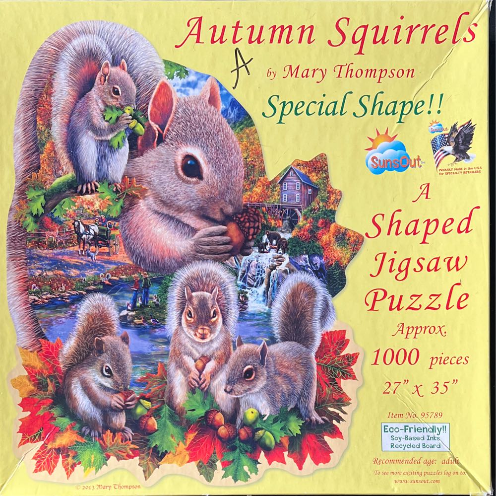 Autumn Squirrel - SunsOut puzzle collectible [Barcode 796780957893] - Main Image 2