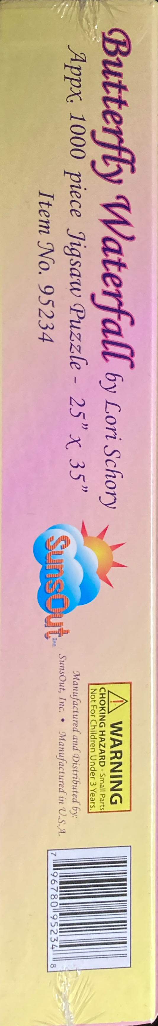 Butterfly Waterfall - SunsOut 🇺🇸 puzzle collectible [Barcode 796780952348] - Main Image 2