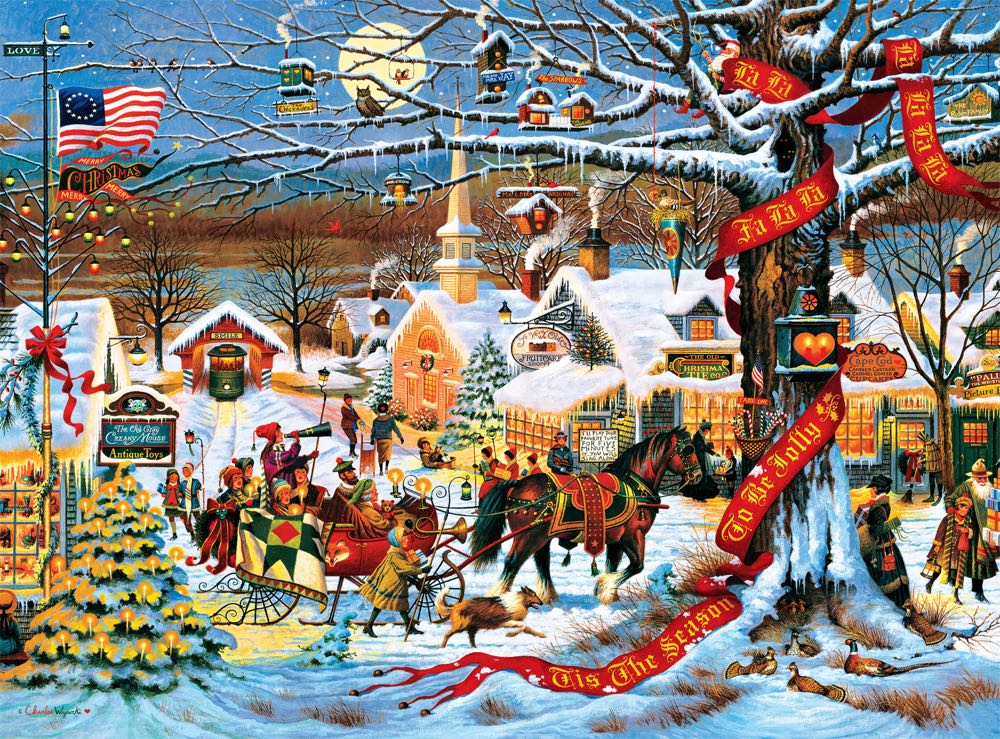 Small Town Christmas (V) - Buffalo puzzle collectible [Barcode 079346114139] - Main Image 2