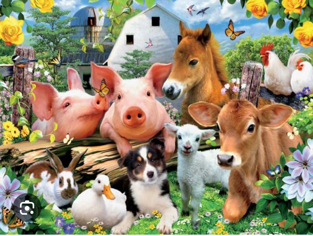 Harmony Barnyard Friends (UV) 🧩 - Ceaco puzzle collectible [Barcode 021081231794] - Main Image 2