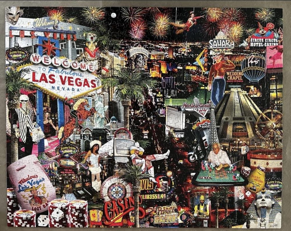 VIVA LAS VEGAS!/Newfs/PC - White Mountain Puzzles puzzle collectible [Barcode 724819252282] - Main Image 2