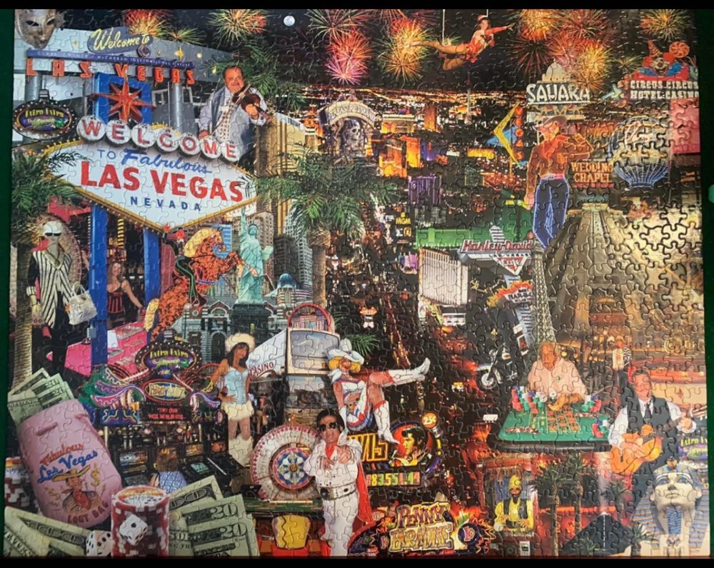 VIVA LAS VEGAS!/Newfs/PC - White Mountain Puzzles puzzle collectible [Barcode 724819252282] - Main Image 3
