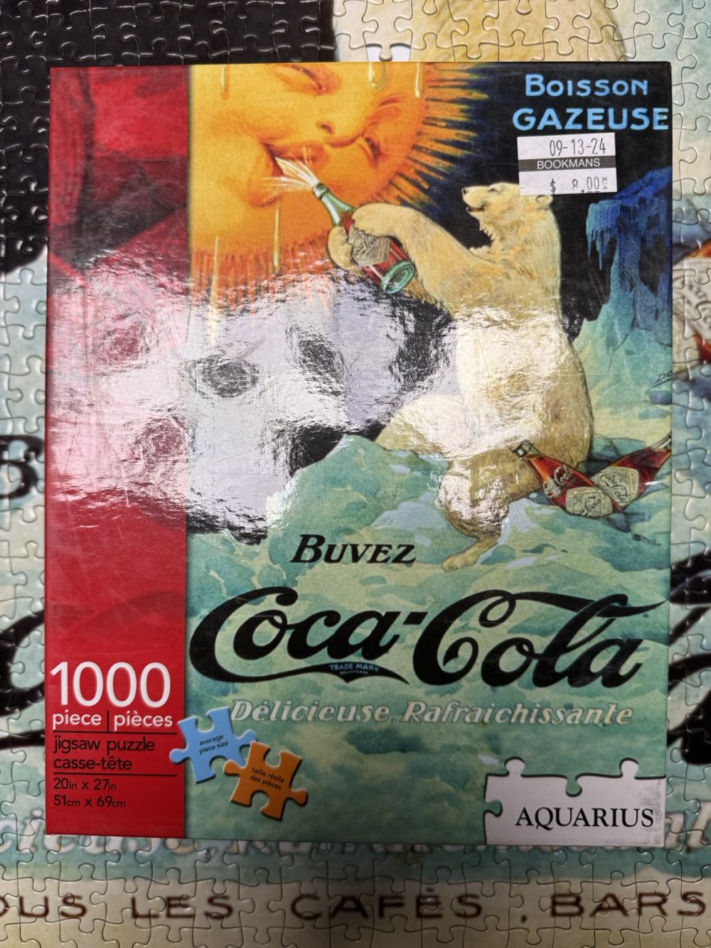 Retro Coca Cola Bear - Aquarius puzzle collectible [Barcode 184709652231] - Main Image 3