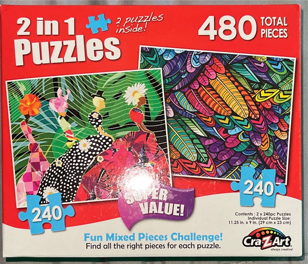 Fashion Week / Rainbow Feathers - Cra-Z-Art puzzle collectible [Barcode 639277217899] - Main Image 1