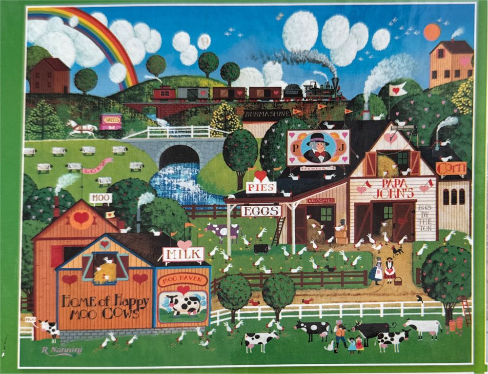 4 Puzzle Box Set: Americana - Ceaco puzzle collectible [Barcode 021081036566] - Main Image 2