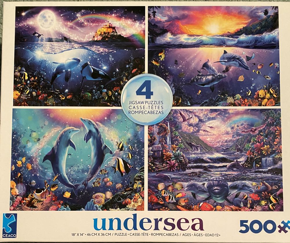 Undersea 4 Puzzle Set - Ceaco, Inc. puzzle collectible [Barcode 021081360029] - Main Image 2