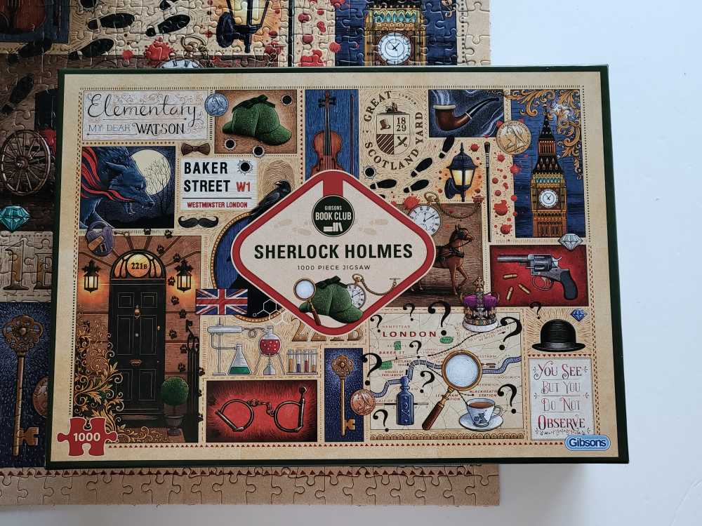 Sherlock Holmes Book Club - Gibsons 🇬🇧 puzzle collectible [Barcode 9187174907876] - Main Image 2