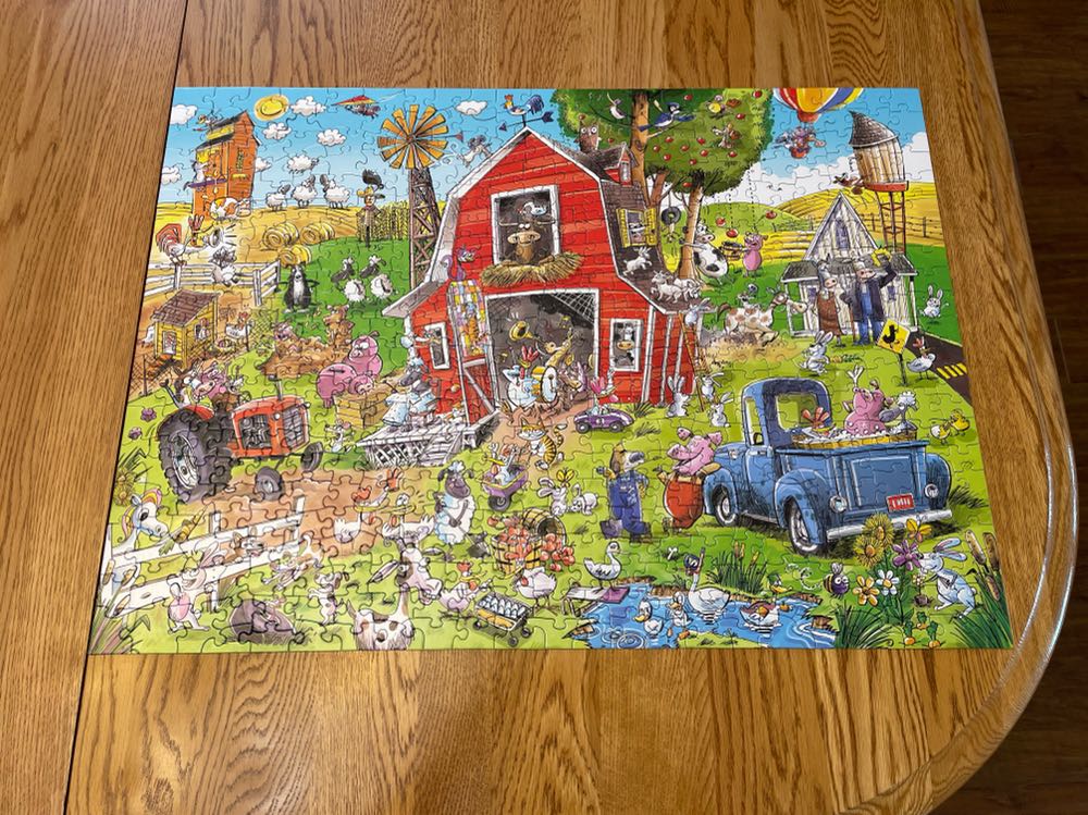 Farmyard Folly - Cobble Hill puzzle collectible [Barcode 625012535526] - Main Image 4