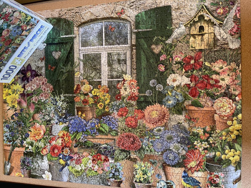 Flowers Outside ✅ - Bits And Pieces puzzle collectible [Barcode 192949048608] - Main Image 2