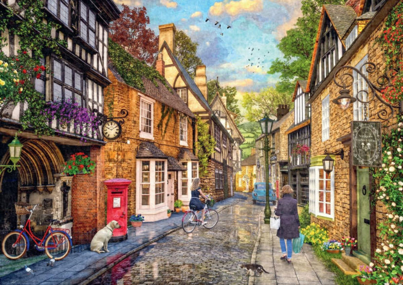 Down The Lane No. 2 - Meadow Hill Lane - Ravensburger puzzle collectible [Barcode 4005556169153] - Main Image 3