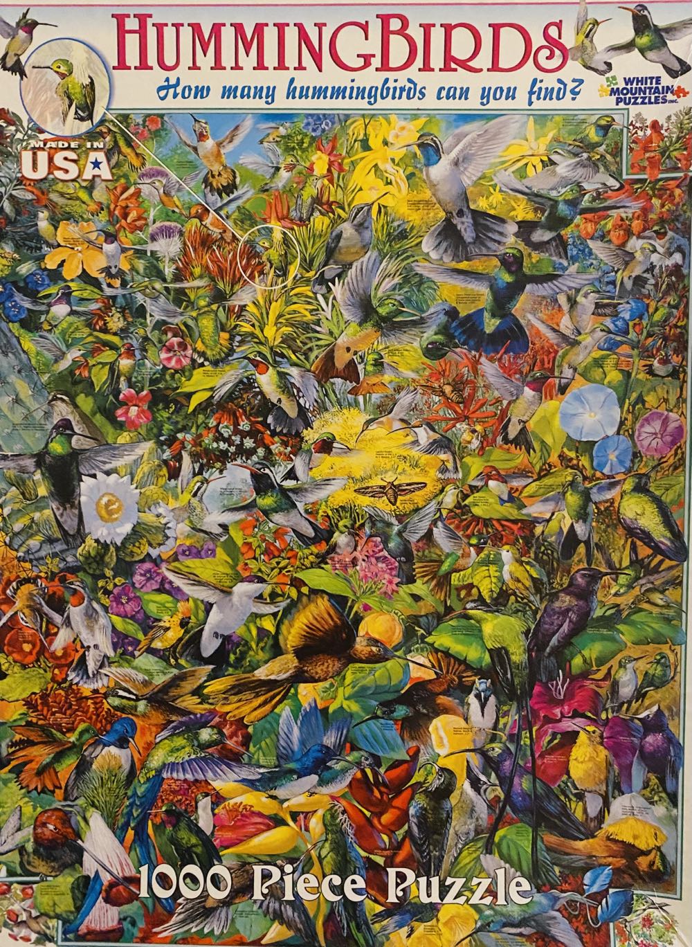Hummingbirds - White Mountain puzzle collectible - Main Image 1