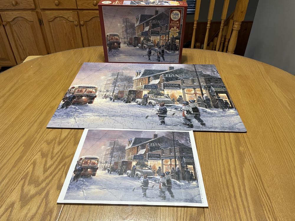 Hockey Night - Cobble Hill puzzle collectible [Barcode 625012880138] - Main Image 4