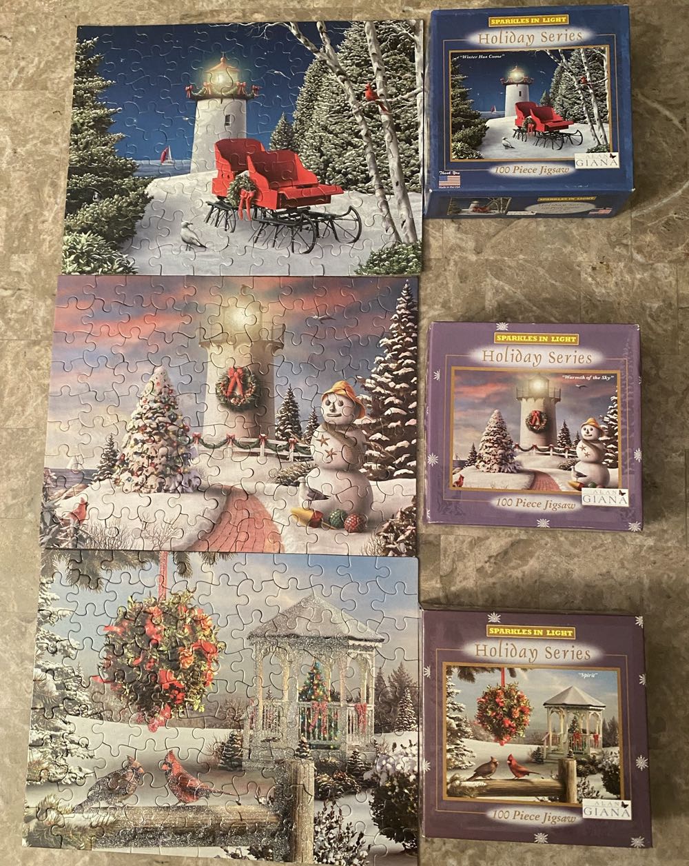 Winter has Come, Spirit, Warmth of the Sky - Sparkles In Light Made In America puzzle collectible [Barcode 659980170090] - Main Image 2