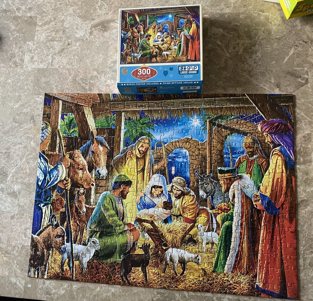 Away in a Manger - Masterpieces Puzzle Co puzzle collectible [Barcode 705988319129] - Main Image 2
