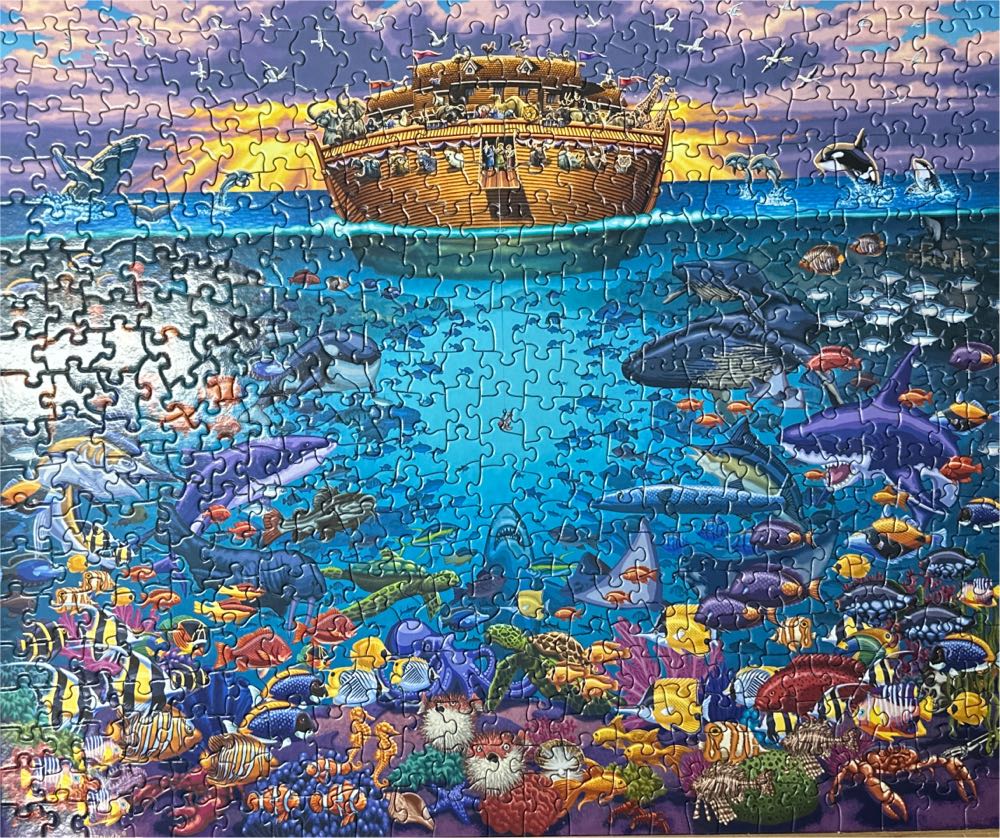 Noah’s Ark Under The Sea (NIB) 🧩 - Dowdle puzzle collectible [Barcode 671095203043] - Main Image 3
