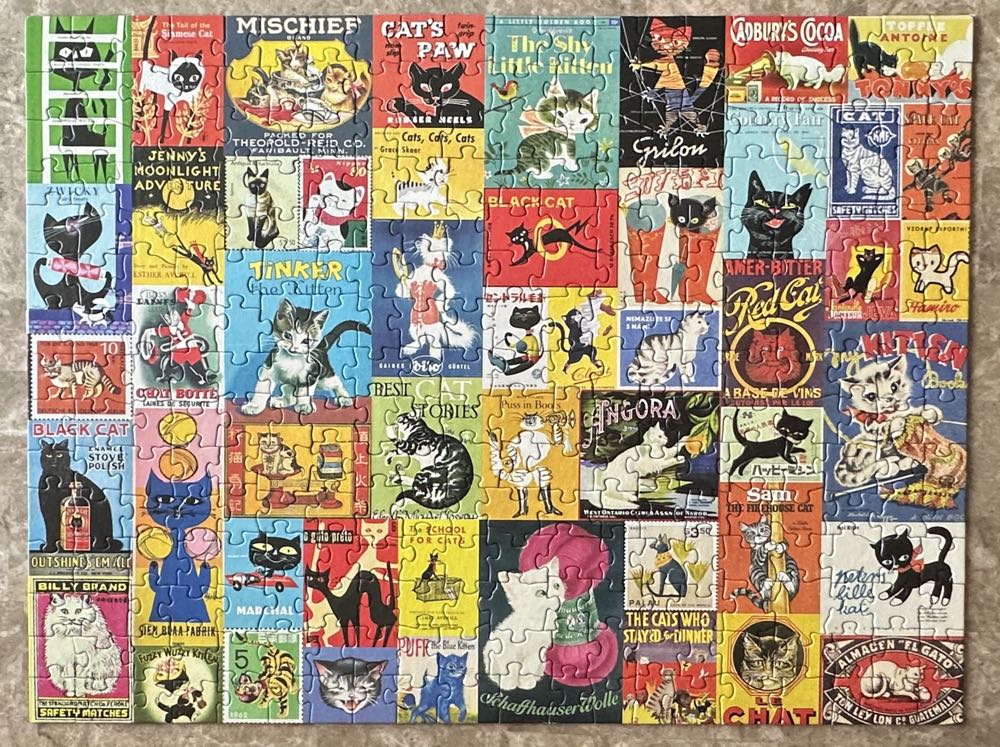 Retro Cats - Re-marks puzzle collectible [Barcode 681410190439] - Main Image 3