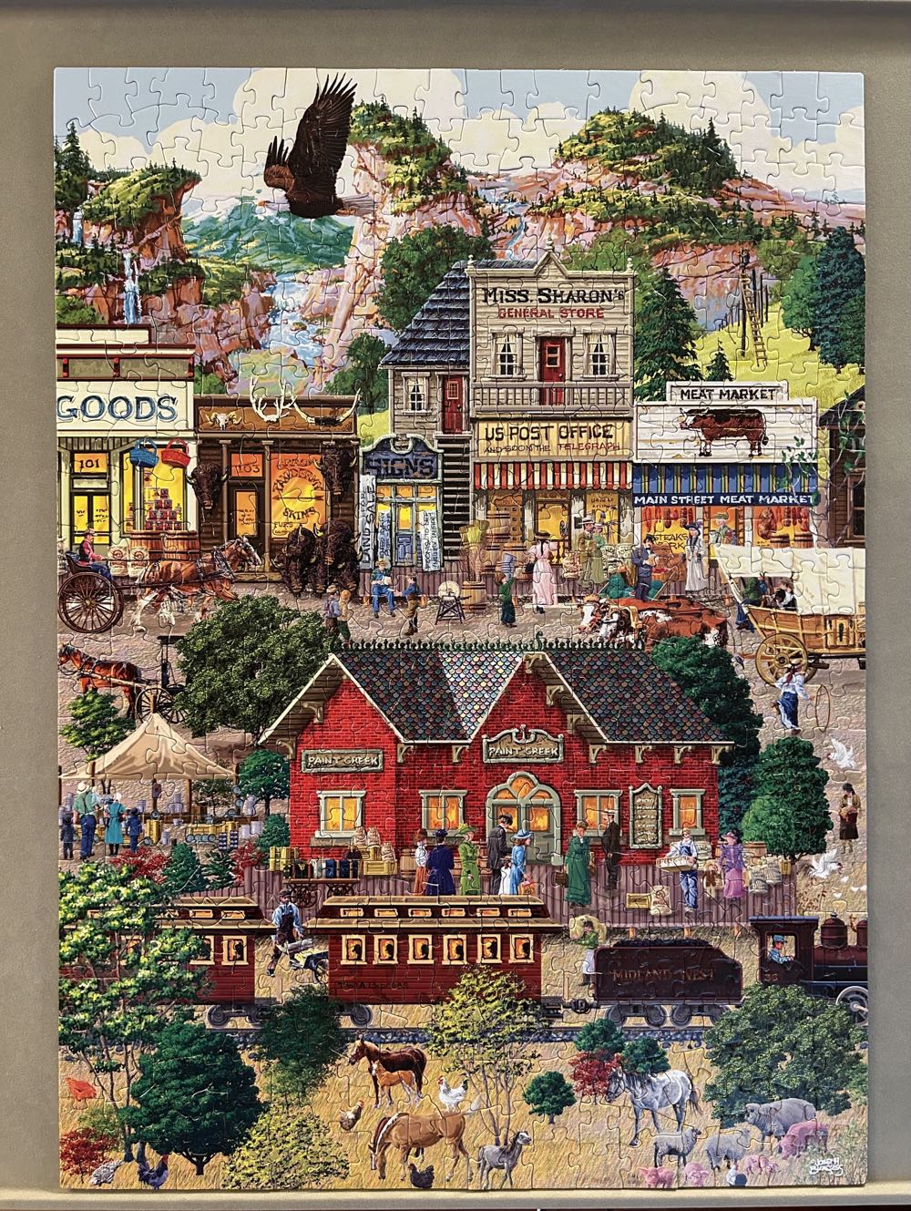 Americana Town Barbara  - SunsOut puzzle collectible [Barcode 796780389366] - Main Image 2