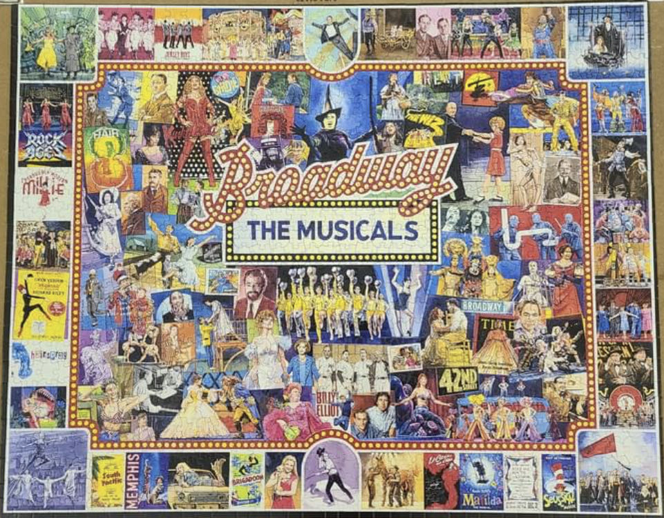 Broadway - The Musicals - White Mountain puzzle collectible [Barcode 724819257072] - Main Image 2