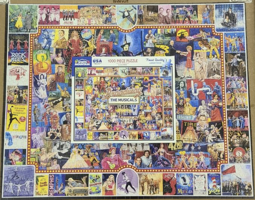 Broadway - The Musicals - White Mountain puzzle collectible [Barcode 724819257072] - Main Image 3