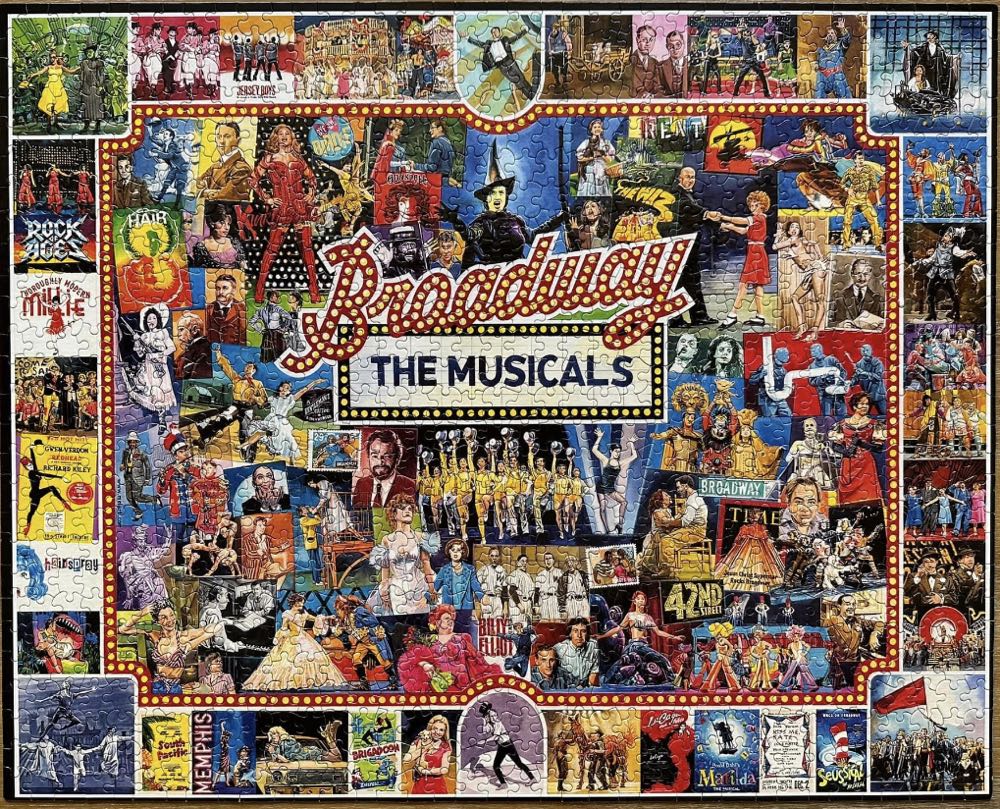 Broadway - The Musicals - White Mountain puzzle collectible [Barcode 724819257072] - Main Image 4