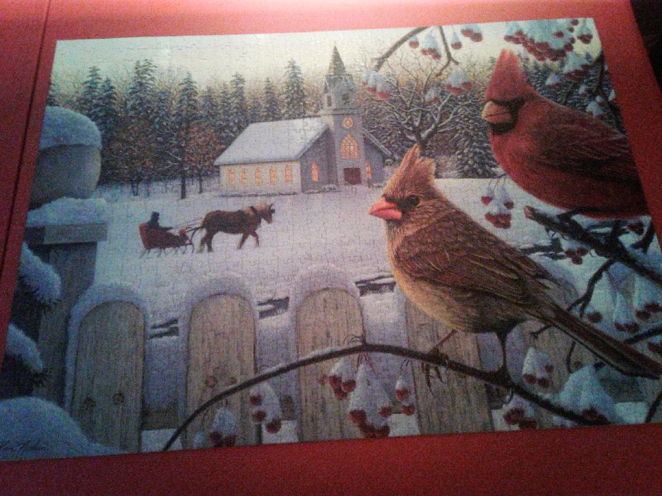 White Crimson Morning - Buffalo puzzle collectible - Main Image 3