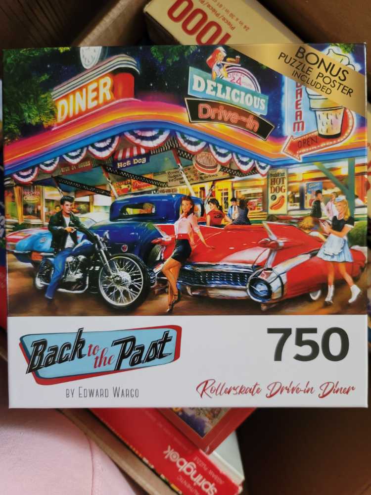 Rollerskate Drive-In Diner - CraZArt puzzle collectible [Barcode 4895145435390] - Main Image 2