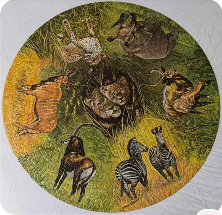 African Animals - SOLD - Springbok puzzle collectible - Main Image 3