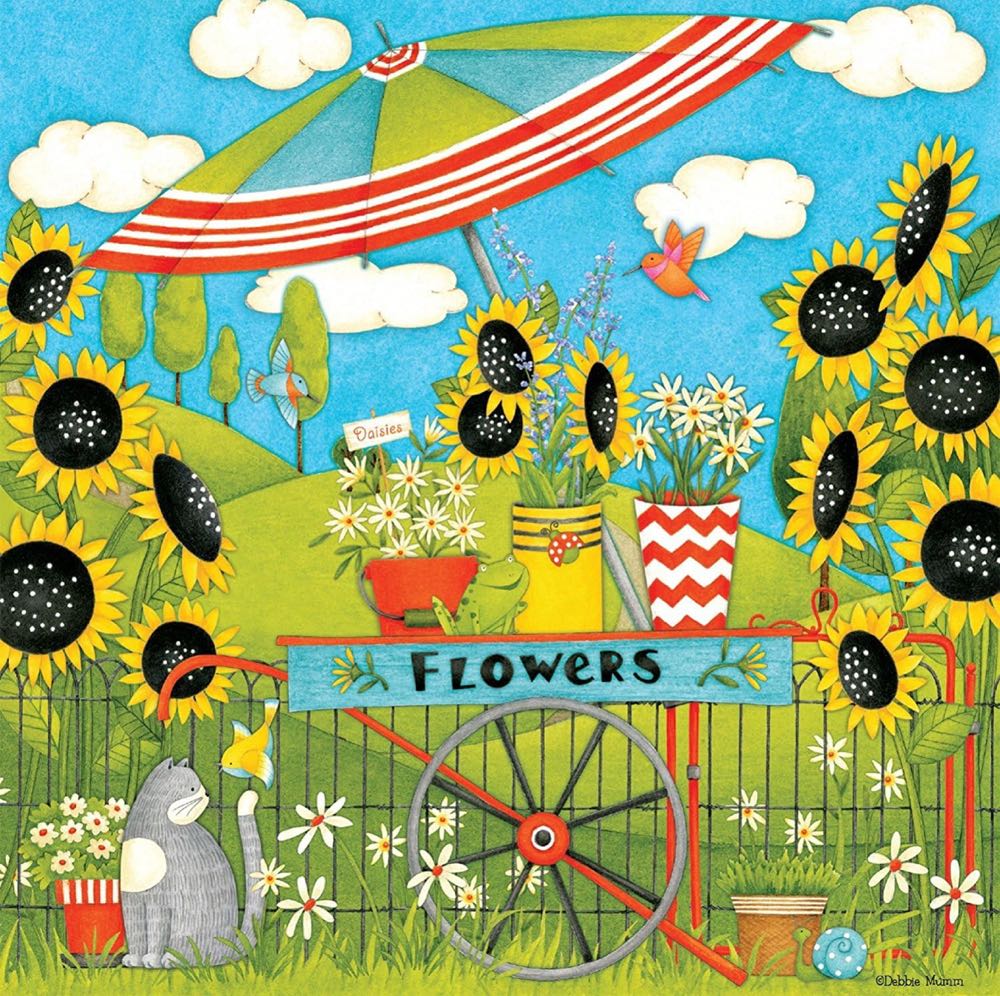 Flower Cart - 2 - Ceaco puzzle collectible [Barcode 021081230148] - Main Image 3