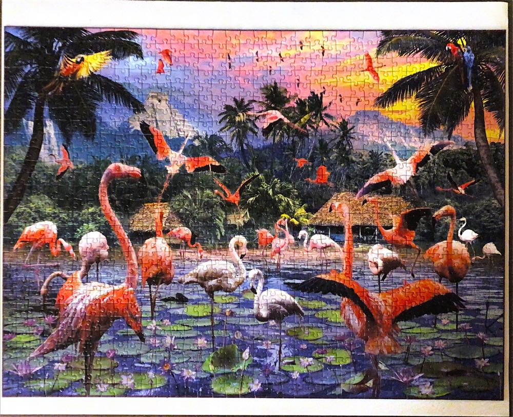 Pink Flamingos NEW Keep (1) - Ravensburger puzzle collectible [Barcode 4005556170821] - Main Image 2