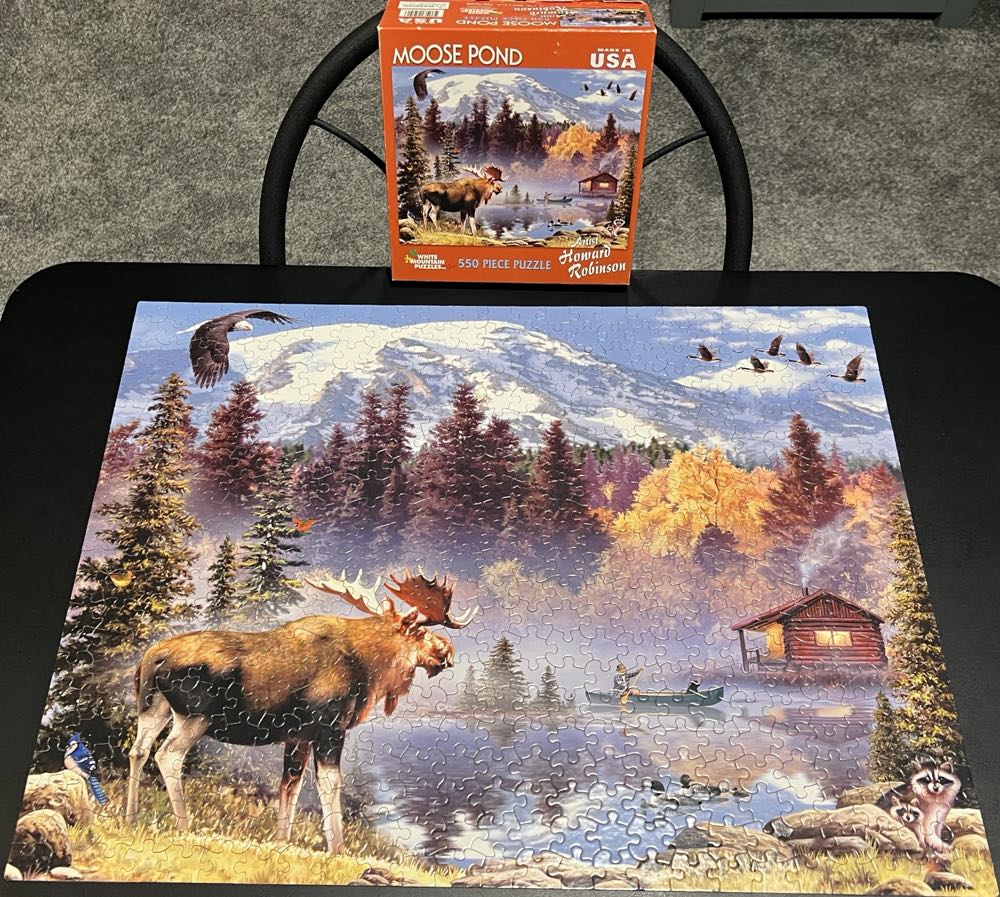 Moose Pond - 1010, 2/7/26 - White Mountain 🏔🇺🇸 puzzle collectible [Barcode 724819250516] - Main Image 3