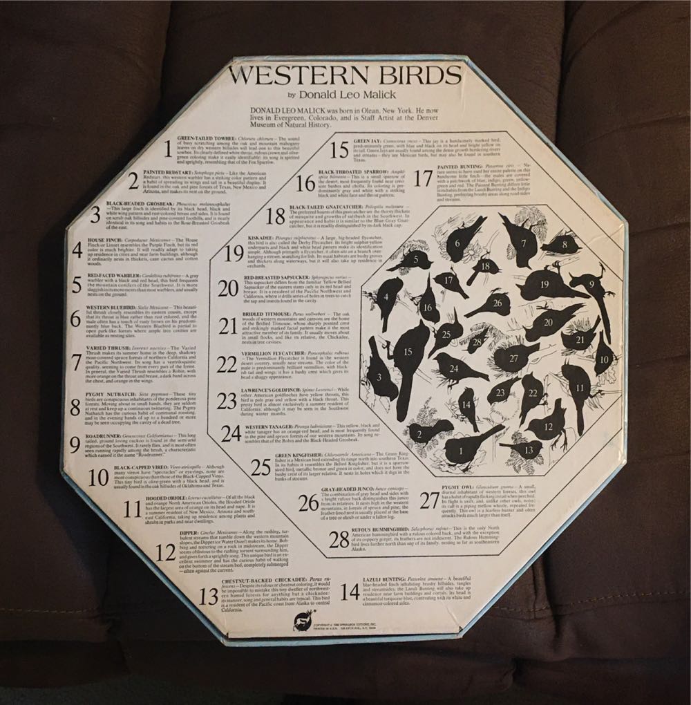 Western Birds - Springbok puzzle collectible - Main Image 2