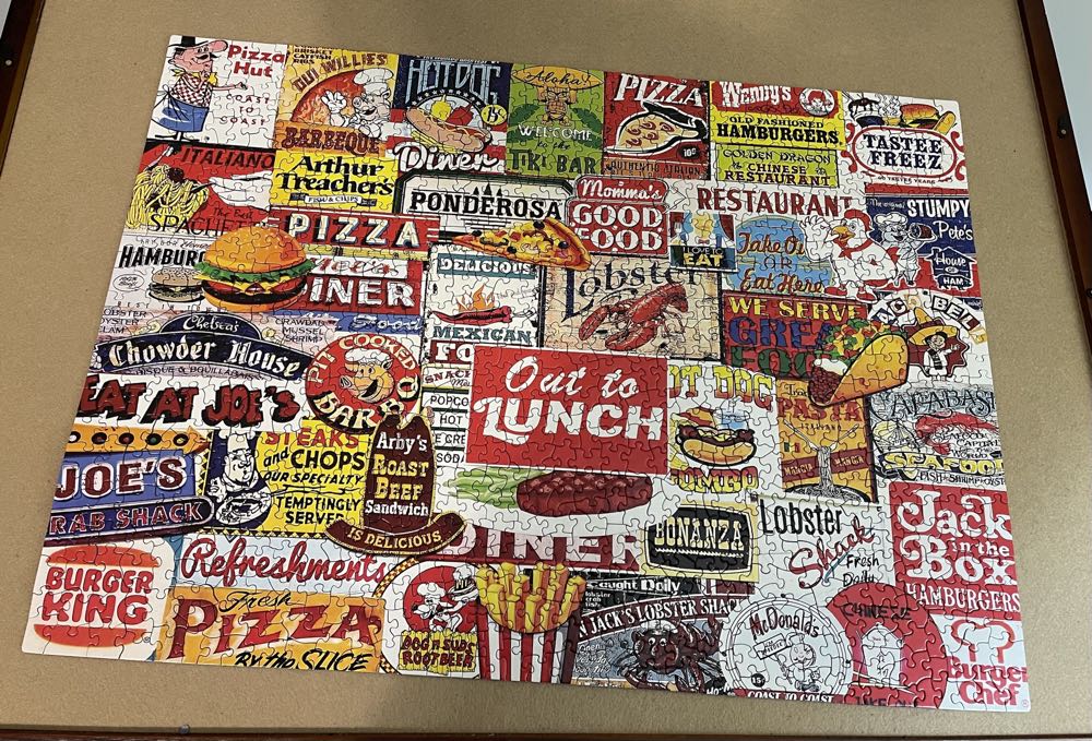 Out To Lunch - White Mountain Puzzles puzzle collectible [Barcode 724819265169] - Main Image 2