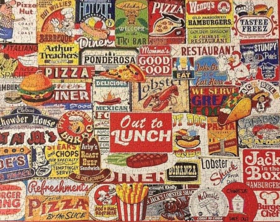 Out To Lunch - White Mountain Puzzles puzzle collectible [Barcode 724819265169] - Main Image 3