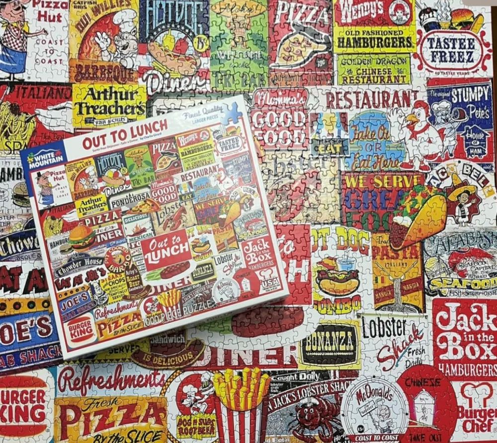 Out To Lunch - White Mountain Puzzles puzzle collectible [Barcode 724819265169] - Main Image 4
