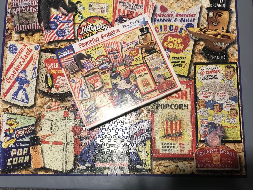 Favorite Snacks**- 70, 11/24/20-SOLD - White Mountain puzzle collectible [Barcode 0724819259991] - Main Image 3