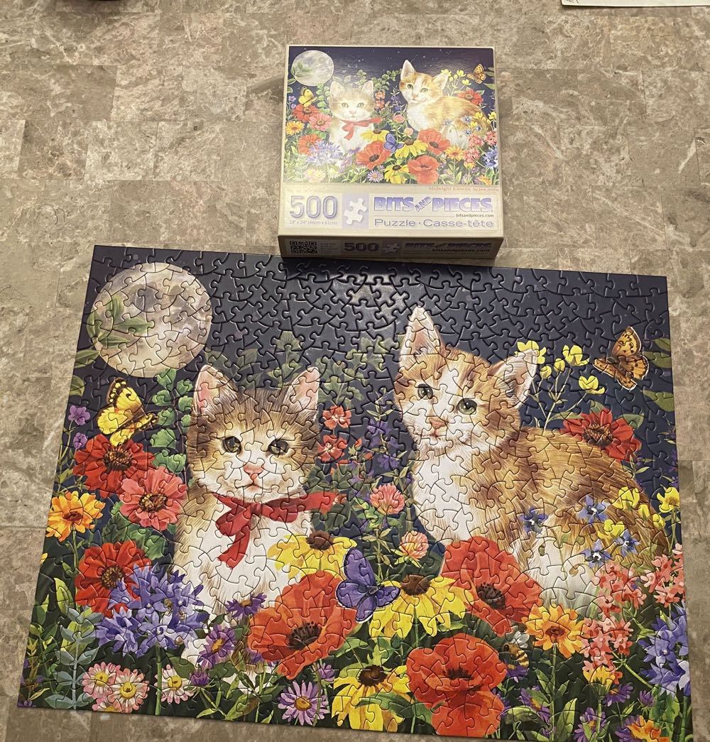 Midnight Kittens - Bits & Pieces puzzle collectible [Barcode 192949050465] - Main Image 2