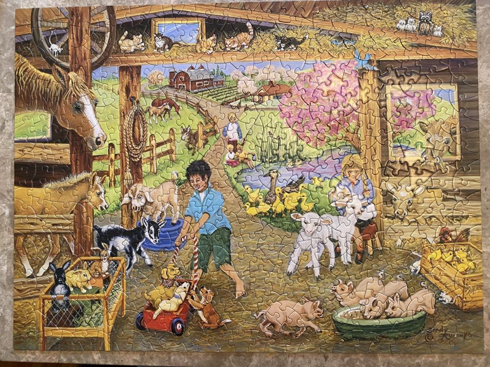 Barnyard Babies - Bits & Pieces puzzle collectible [Barcode 704812109479] - Main Image 2