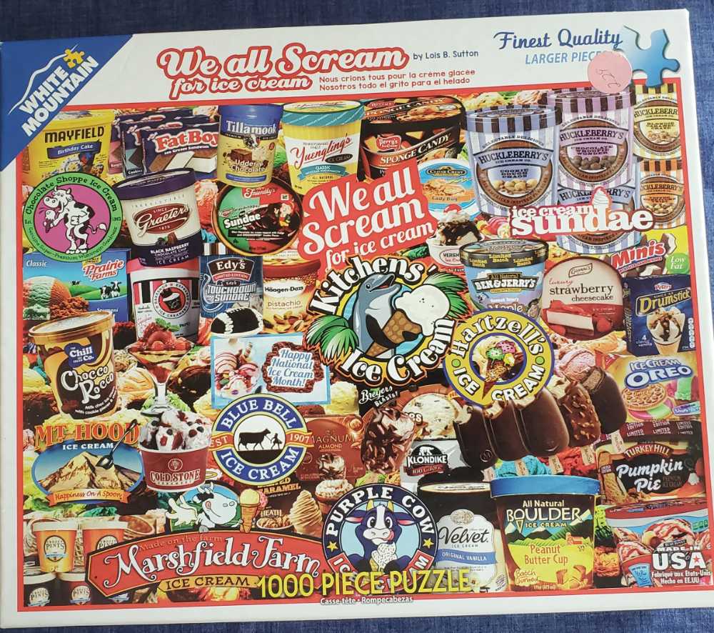 We All Scream For Ice Cream - White Mountain Puzzles puzzle collectible [Barcode 724819257690] - Main Image 2