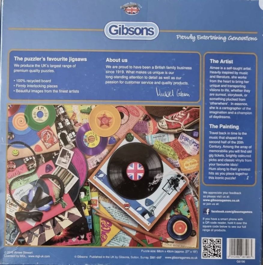 Vinyl Revival - Gibsons puzzle collectible [Barcode 5012269061963] - Main Image 4
