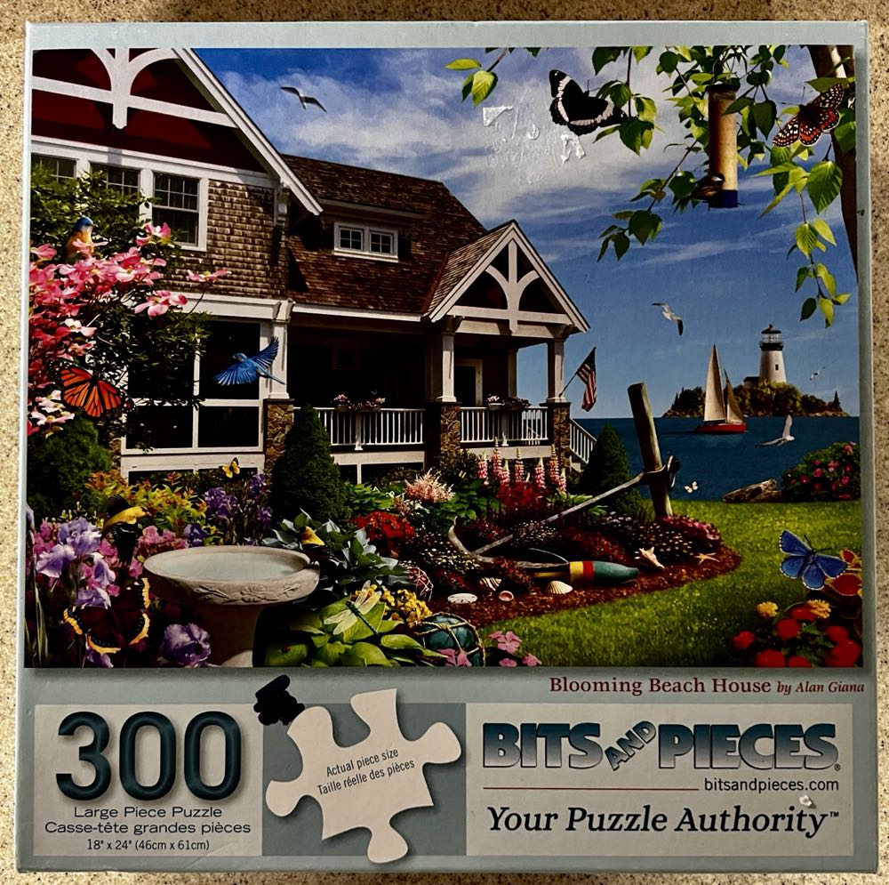 Blooming Beach House - Bits And Pieces puzzle collectible [Barcode 192949050106] - Main Image 2