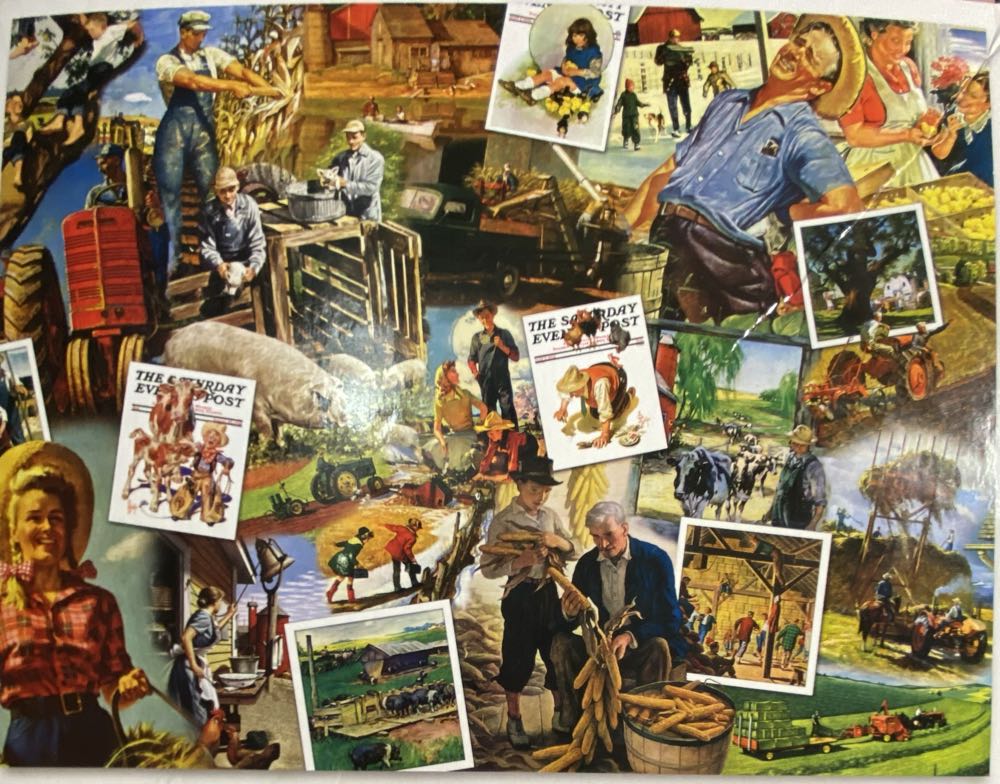 On the Farm, The Saturday Evening Post - Mega Puzzles puzzle collectible [Barcode 072348506179] - Main Image 2