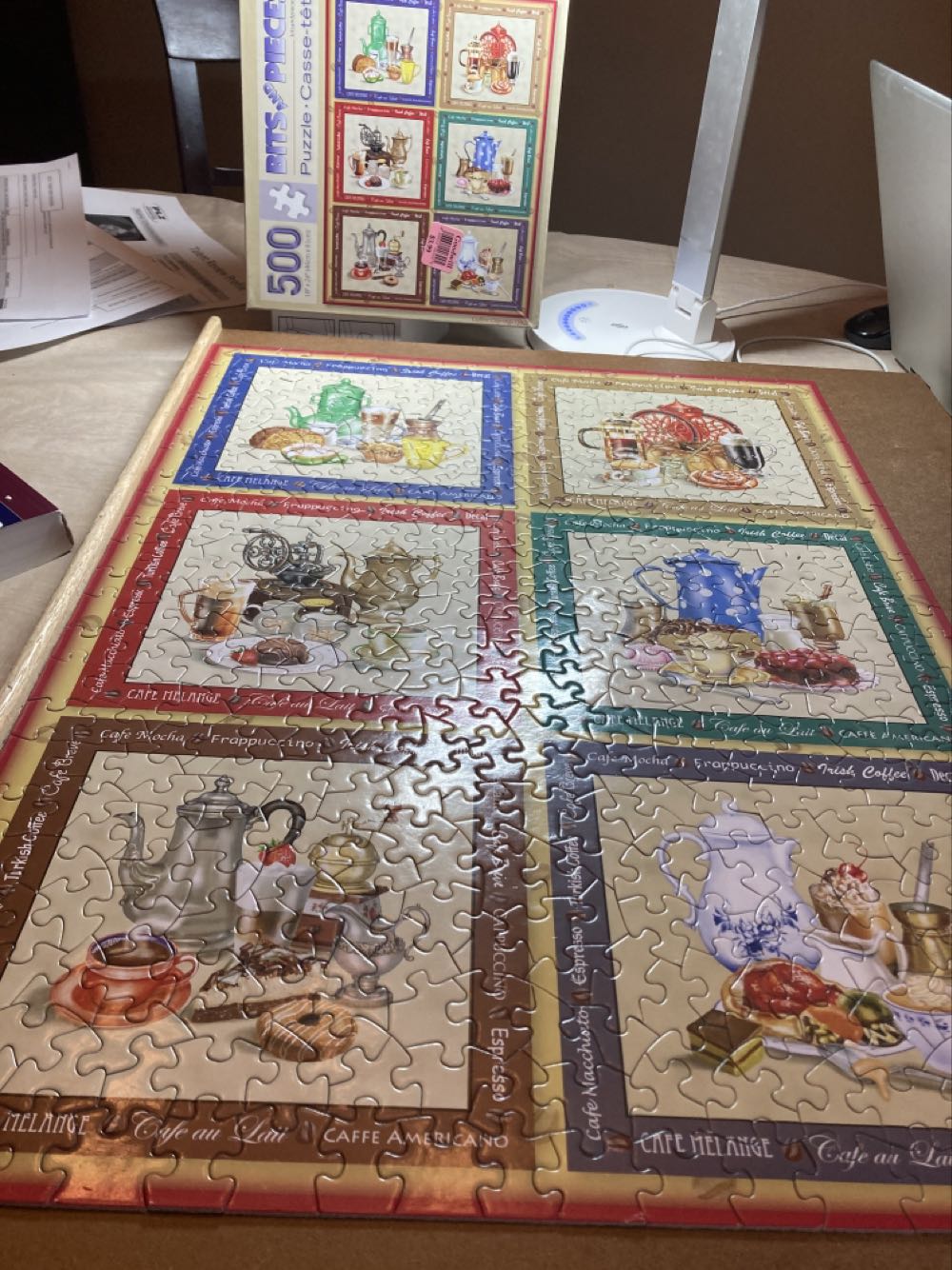 Coffee Cravings Quilt - Bits & Pieces puzzle collectible [Barcode 704812107123] - Main Image 2