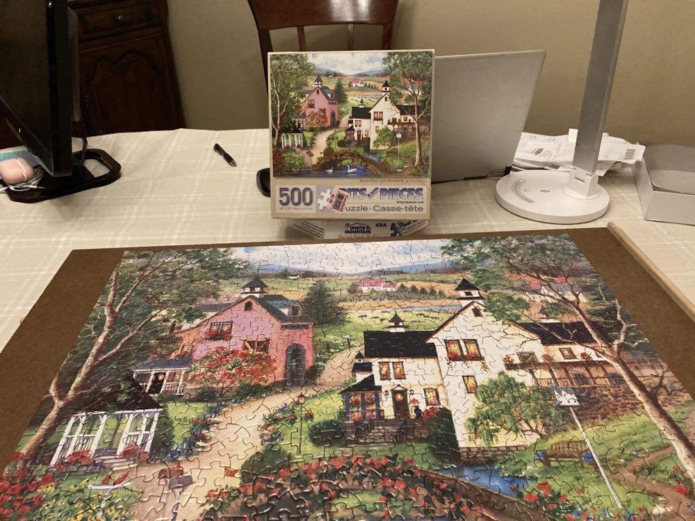 Butterflies And Bluebirds - Bits & Pieces puzzle collectible [Barcode 192949047892] - Main Image 2