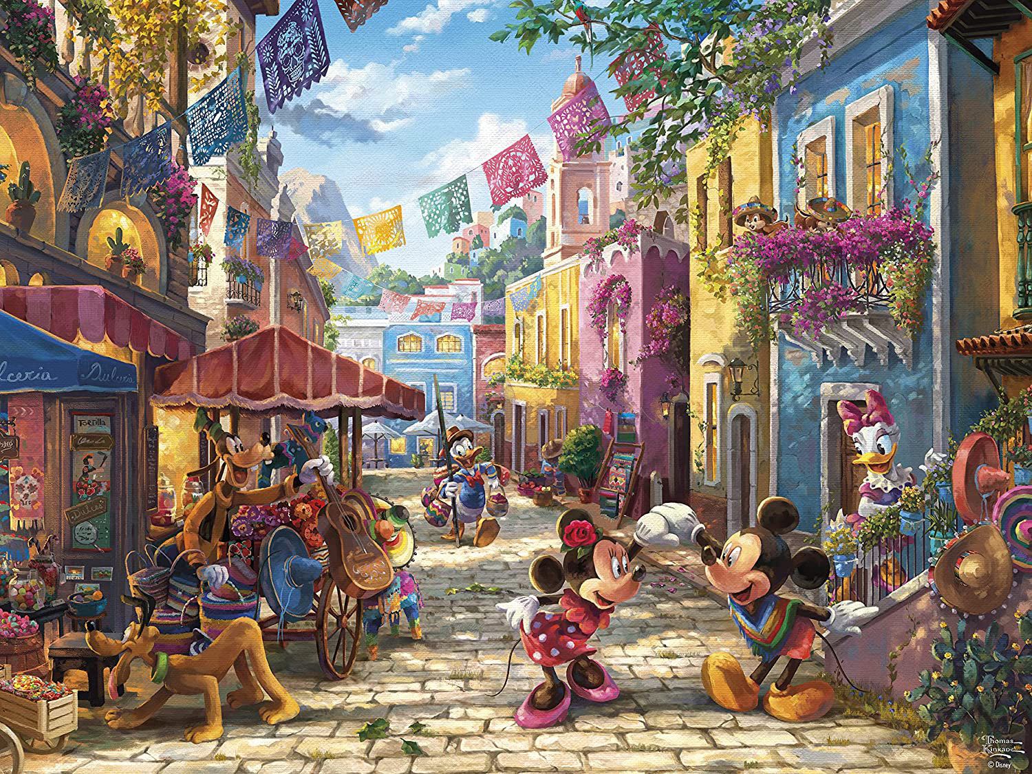 Mickey & Minnie in Mexico - Ceaco puzzle collectible [Barcode 021081292085] - Main Image 2